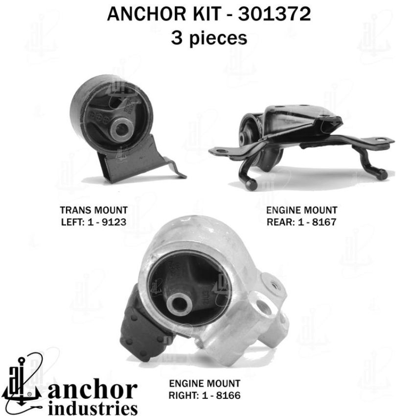 ANCHOR MOUNTS 301372 ENGINE MNT KIT