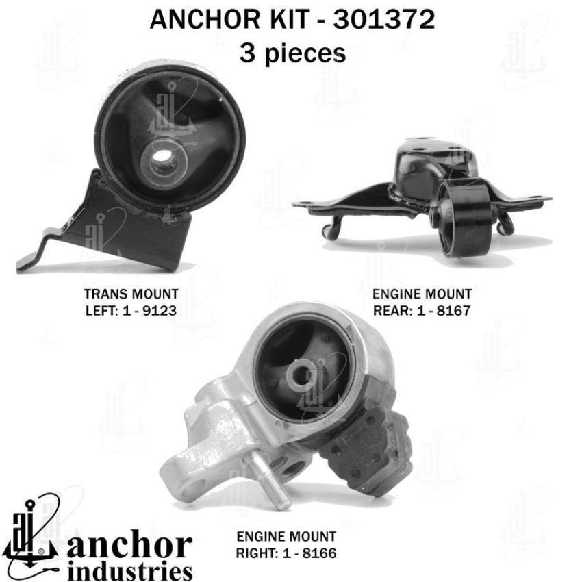 ANCHOR MOUNTS 301372 ENGINE MNT KIT