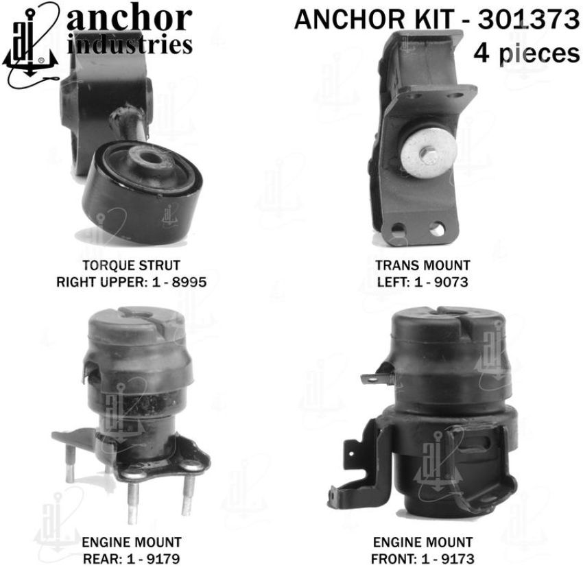 ANCHOR MOUNTS 301373 ENGINE MNT KIT