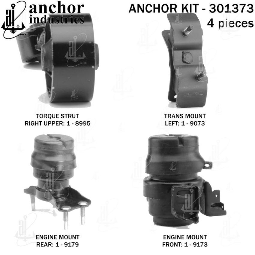 ANCHOR MOUNTS 301373 ENGINE MNT KIT