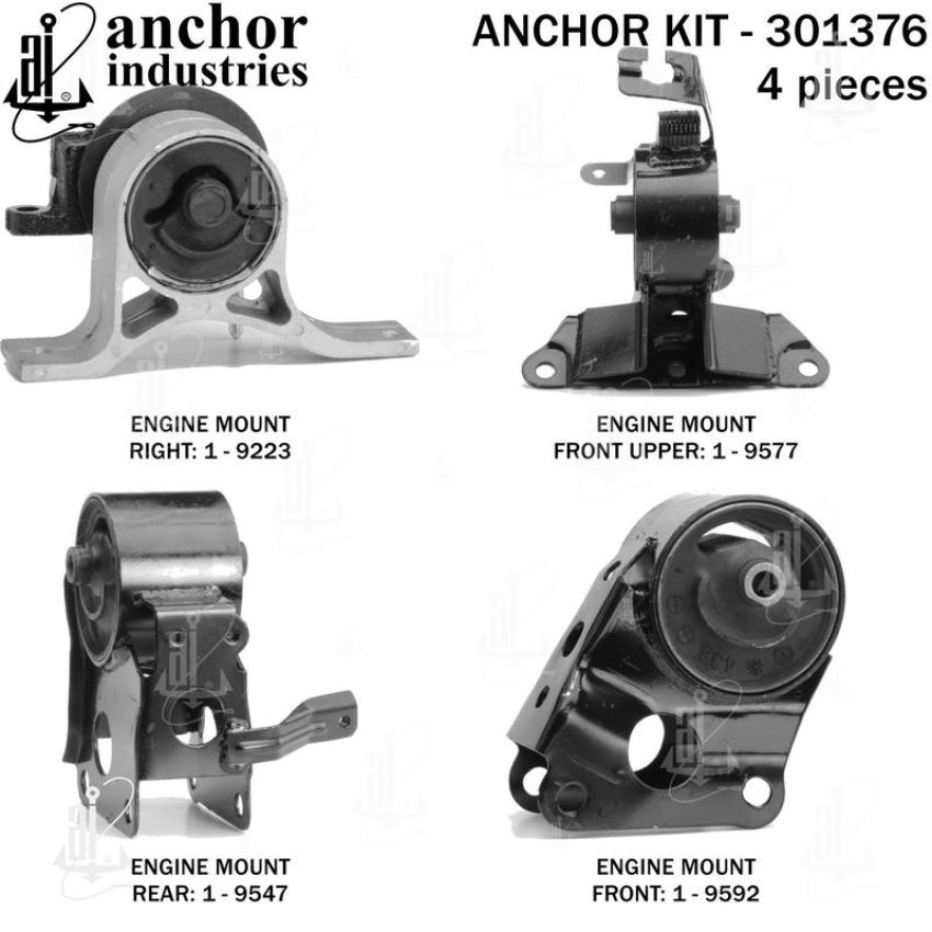 ANCHOR MOUNTS 301376 ENGINE MNT KIT