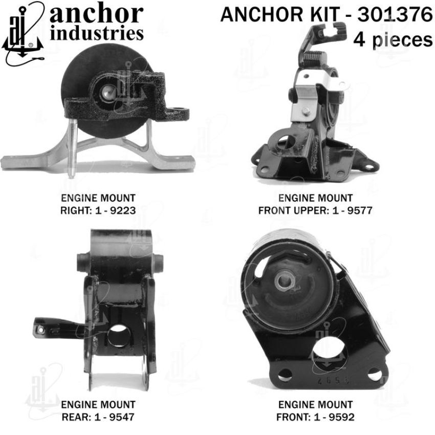 ANCHOR MOUNTS 301376 ENGINE MNT KIT