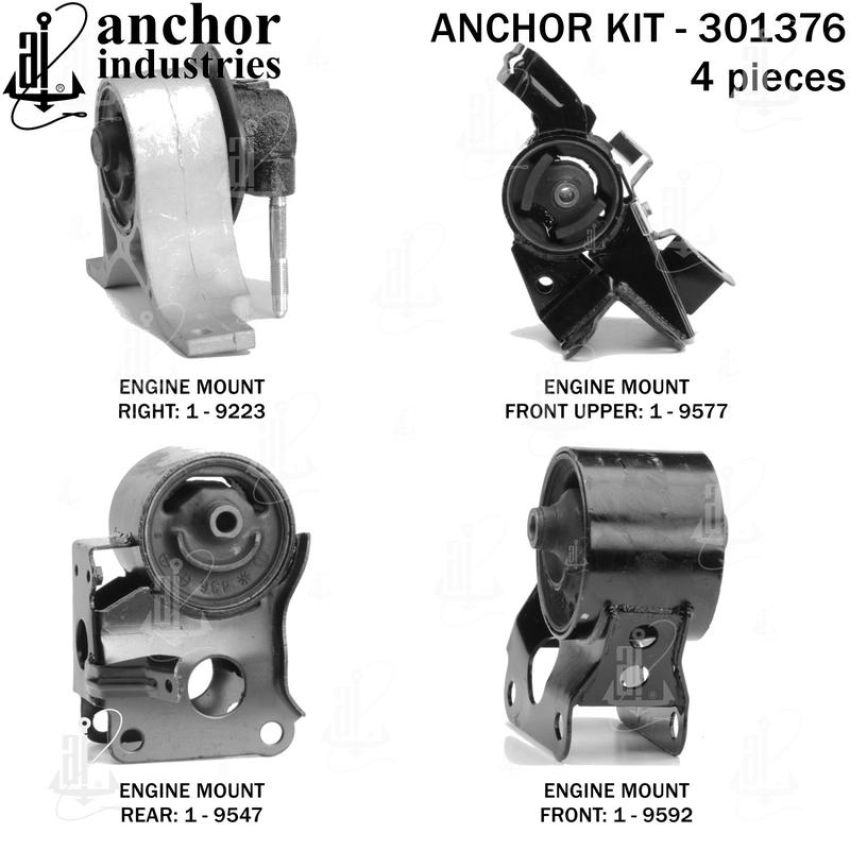 ANCHOR MOUNTS 301376 ENGINE MNT KIT