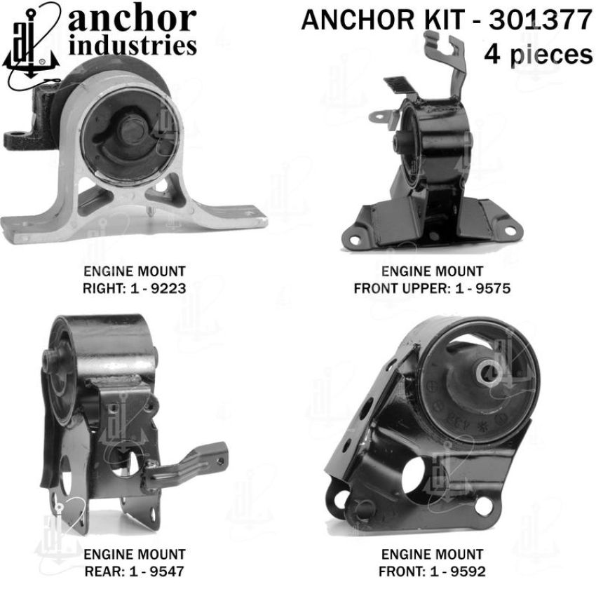ANCHOR MOUNTS 301377 ENGINE MNT KIT
