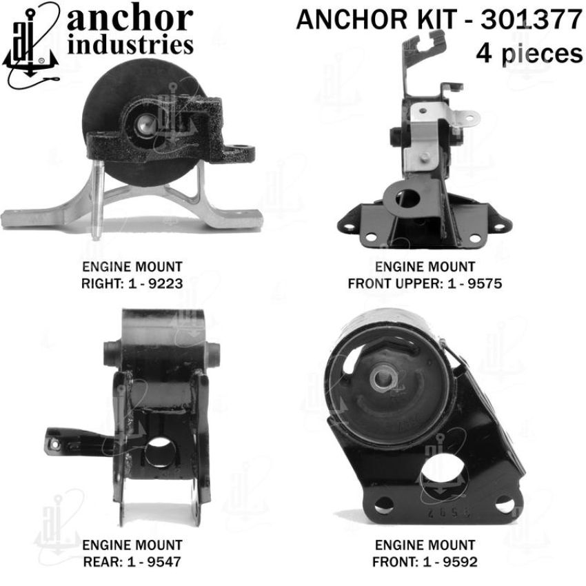 ANCHOR MOUNTS 301377 ENGINE MNT KIT