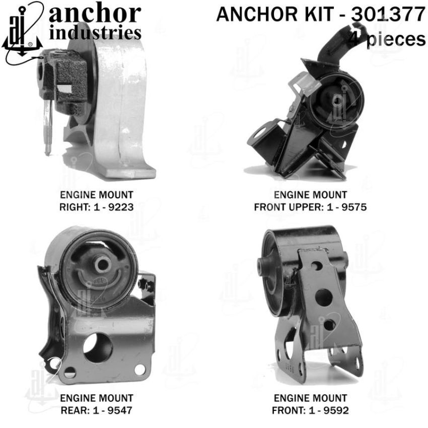 ANCHOR MOUNTS 301377 ENGINE MNT KIT