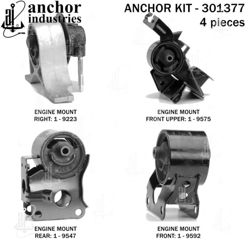 ANCHOR MOUNTS 301377 ENGINE MNT KIT
