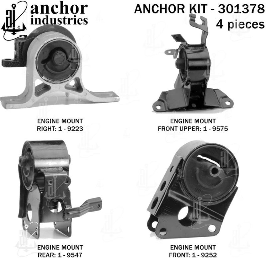 ANCHOR MOUNTS 301378 ENGINE MNT KIT