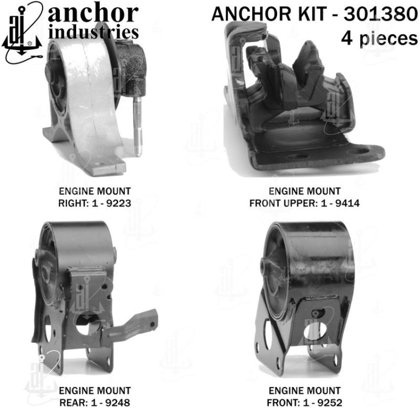 ANCHOR MOUNTS 301380 ENGINE MNT KIT