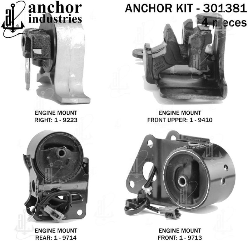 ANCHOR MOUNTS 301381 ENGINE MNT KIT