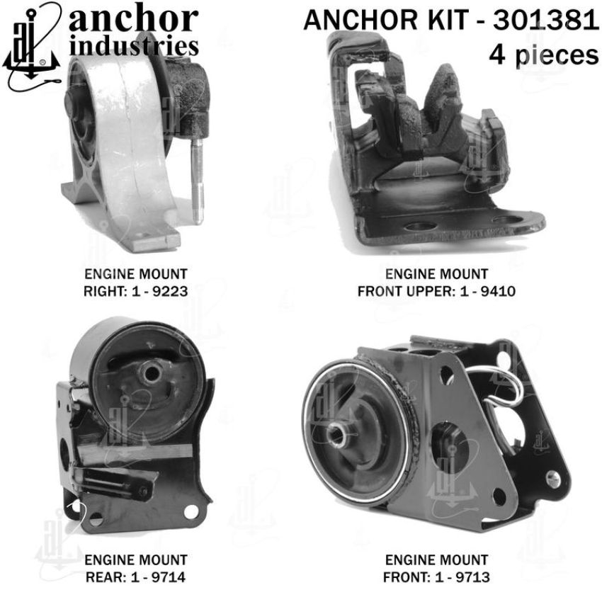 ANCHOR MOUNTS 301381 ENGINE MNT KIT