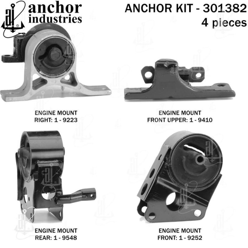 ANCHOR MOUNTS 301382 ENGINE MNT KIT