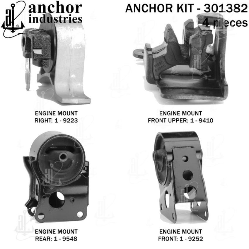 ANCHOR MOUNTS 301382 ENGINE MNT KIT