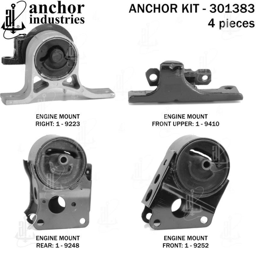 ANCHOR MOUNTS 301383 ENGINE MNT KIT