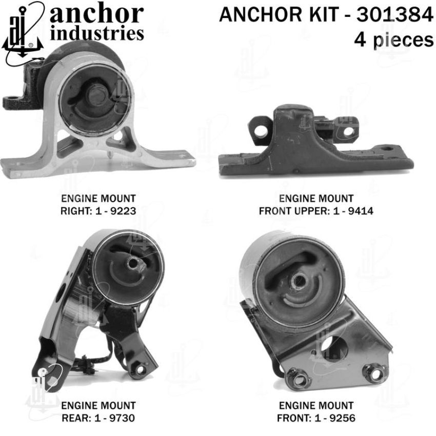 ANCHOR MOUNTS 301384 ENGINE MNT KIT