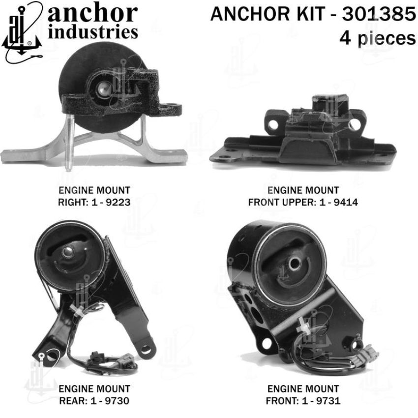 ANCHOR MOUNTS 301385 ENGINE MNT KIT