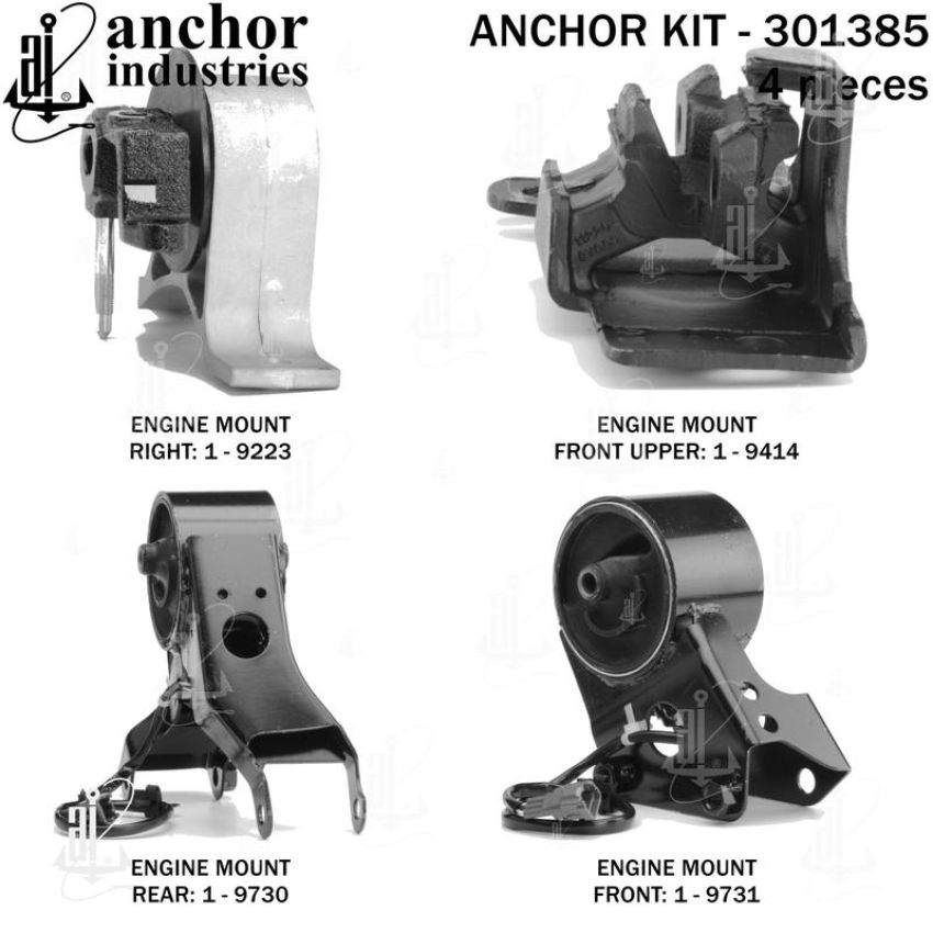 ANCHOR MOUNTS 301385 ENGINE MNT KIT