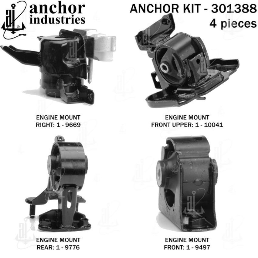 ANCHOR MOUNTS 301388 ENGINE MNT KIT