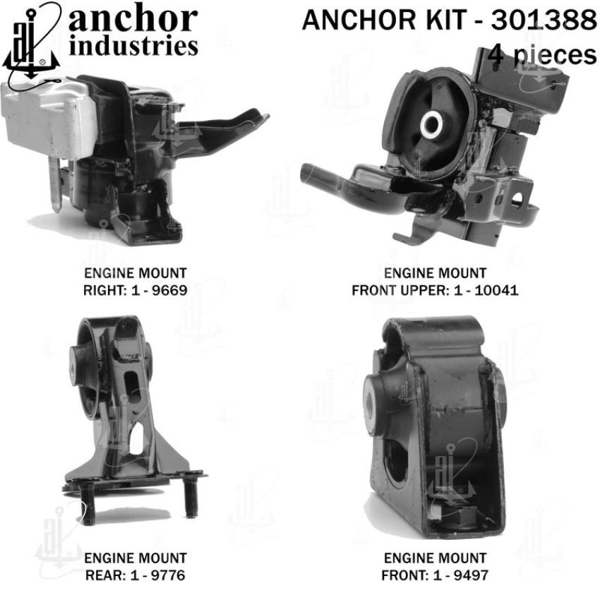 ANCHOR MOUNTS 301388 ENGINE MNT KIT