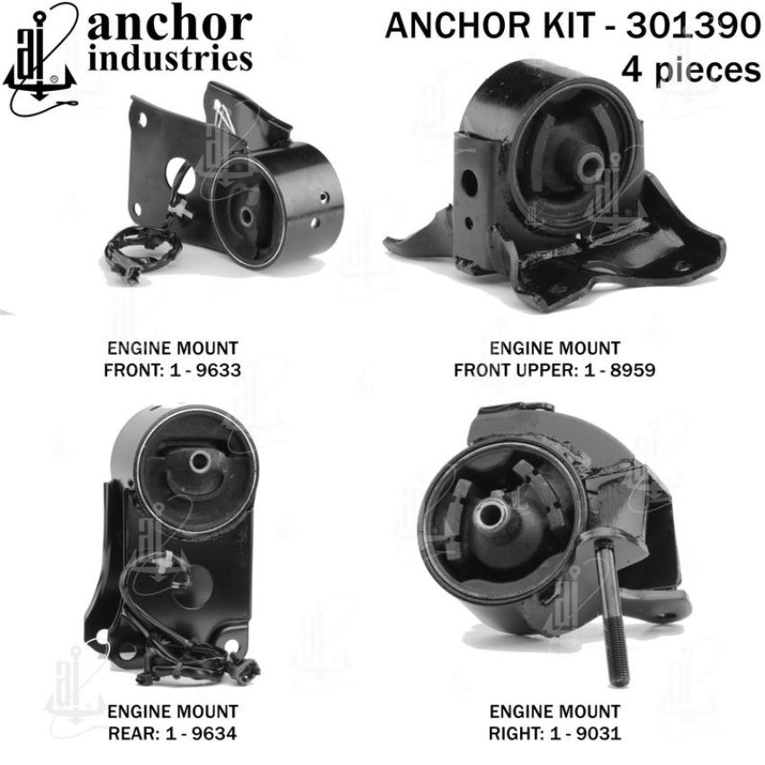 ANCHOR MOUNTS 301390 ENGINE MNT KIT