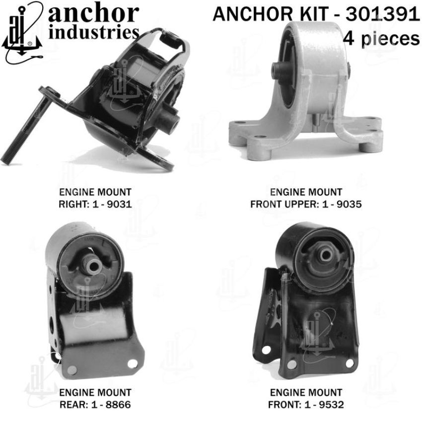 ANCHOR MOUNTS 301391 ENGINE MNT KIT