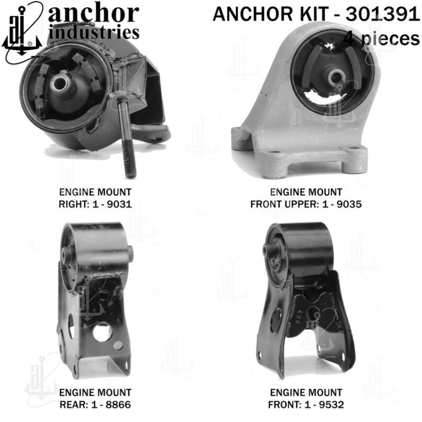 ANCHOR MOUNTS 301391 ENGINE MNT KIT