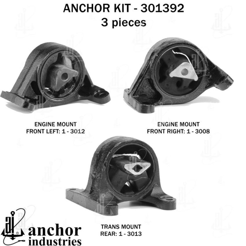ANCHOR MOUNTS 301392 ENGINE MNT KIT