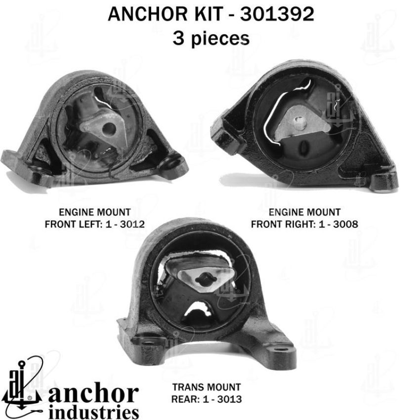 ANCHOR MOUNTS 301392 ENGINE MNT KIT
