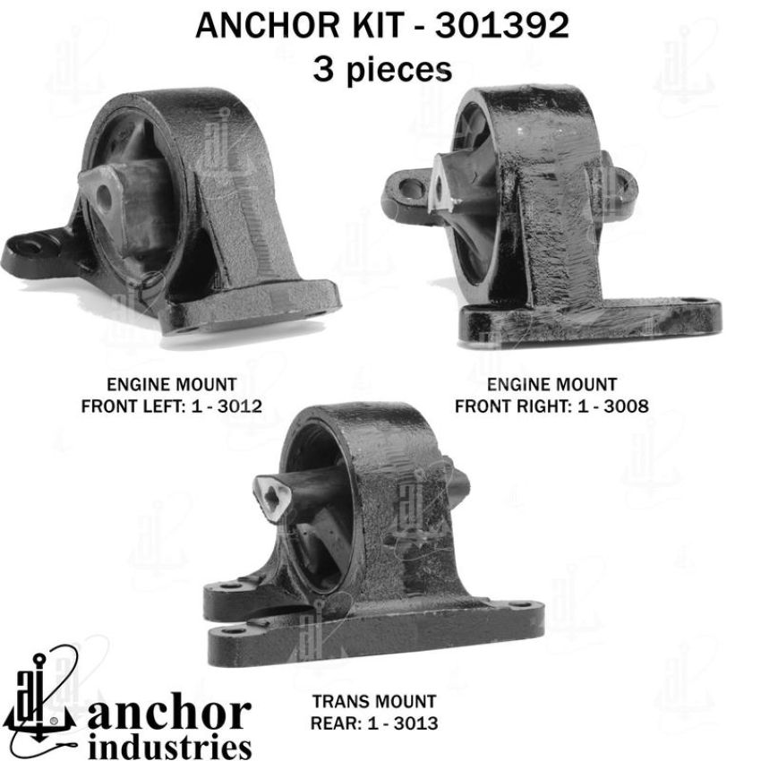 ANCHOR MOUNTS 301392 ENGINE MNT KIT