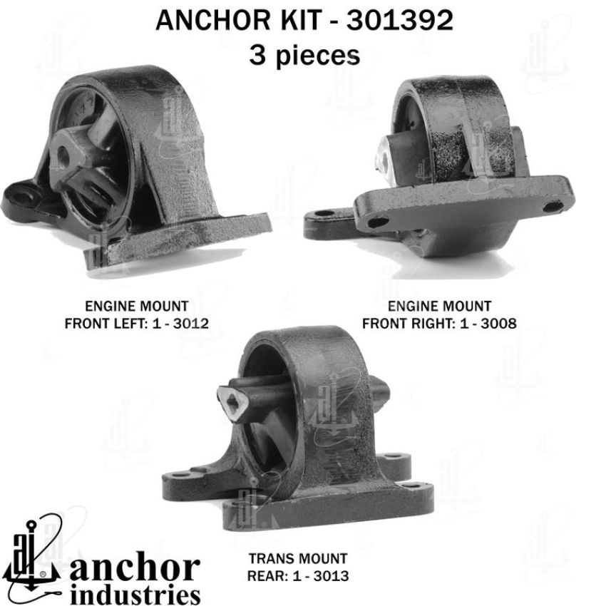 ANCHOR MOUNTS 301392 ENGINE MNT KIT
