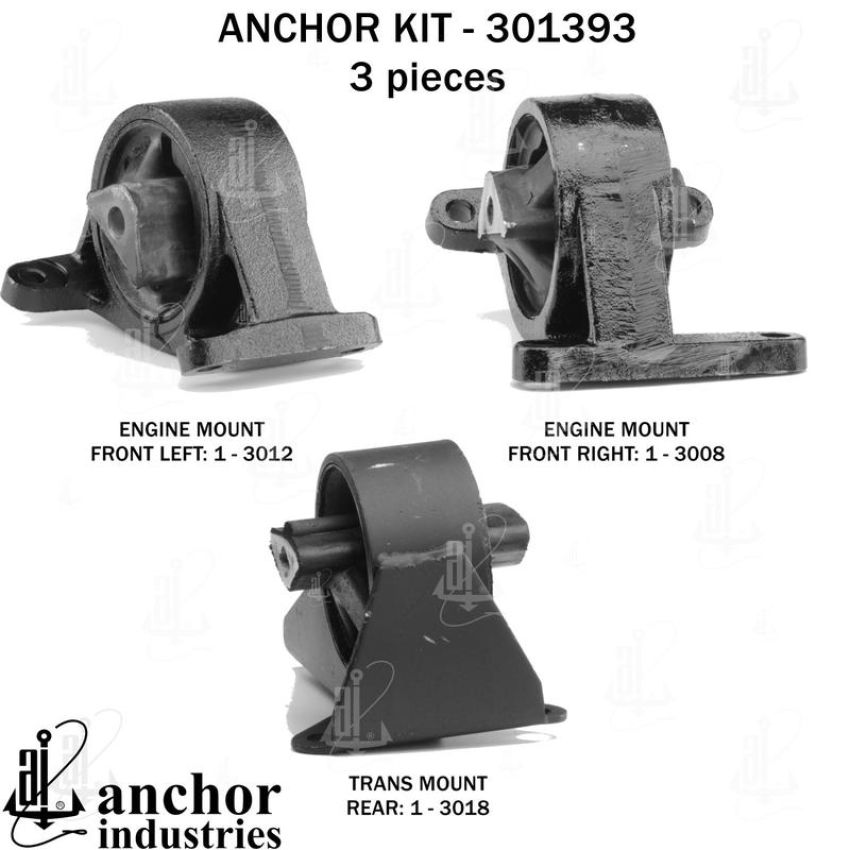 ANCHOR MOUNTS 301393 ENGINE MNT KIT