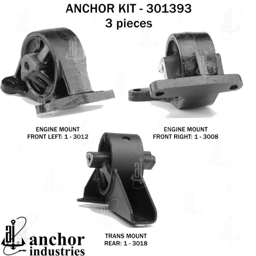 ANCHOR MOUNTS 301393 ENGINE MNT KIT