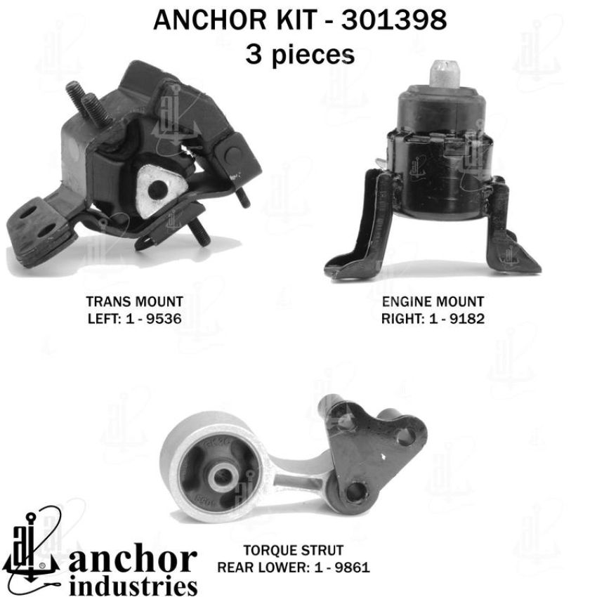ANCHOR MOUNTS 301398 ENGINE MNT KIT