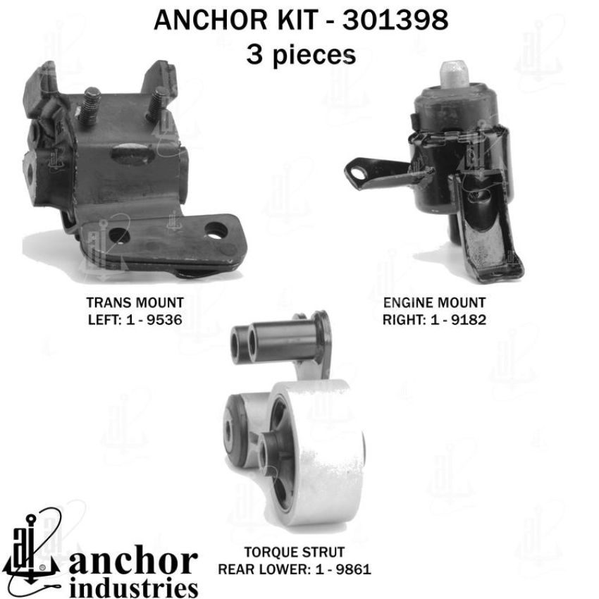 ANCHOR MOUNTS 301398 ENGINE MNT KIT
