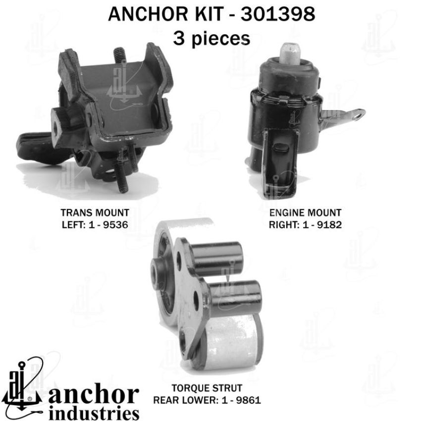 ANCHOR MOUNTS 301398 ENGINE MNT KIT