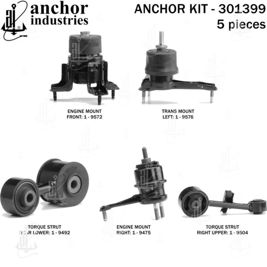 ANCHOR MOUNTS 301399 ENGINE MNT KIT