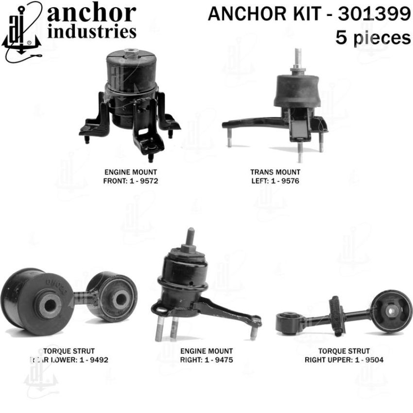 ANCHOR MOUNTS 301399 ENGINE MNT KIT