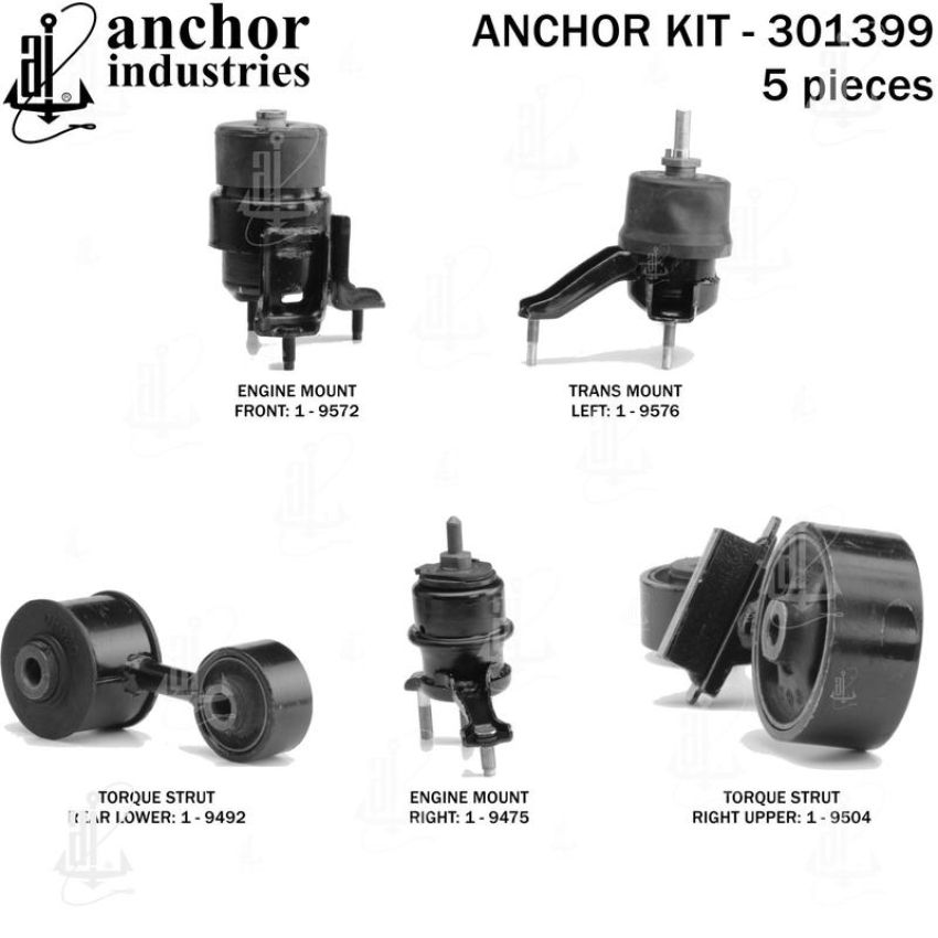 ANCHOR MOUNTS 301399 ENGINE MNT KIT