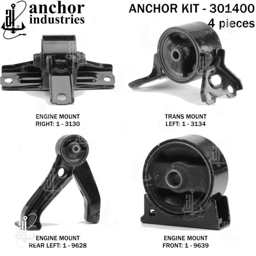 ANCHOR MOUNTS 301400 ENGINE MNT KIT