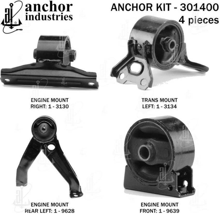 ANCHOR MOUNTS 301400 ENGINE MNT KIT