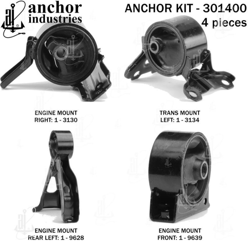 ANCHOR MOUNTS 301400 ENGINE MNT KIT