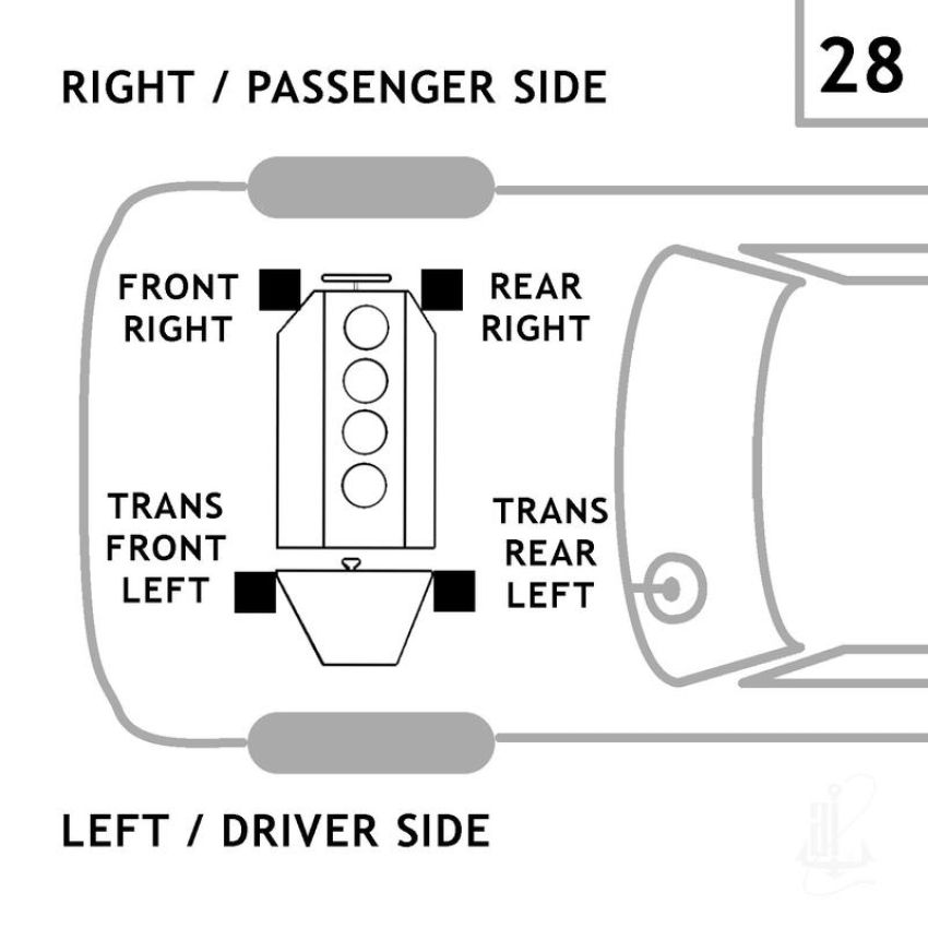 ANCHOR MOUNTS 8708 TRANSMISSION MNT FRONT LEFT