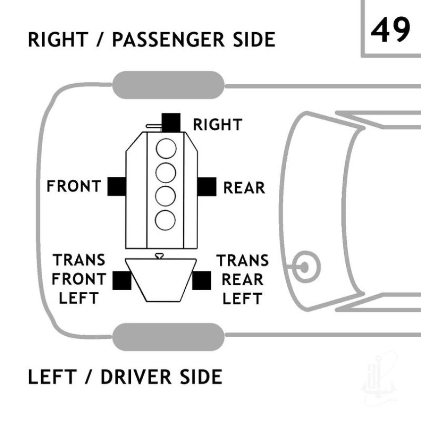 ANCHOR MOUNTS 9152 TRANSMISSION MNT REAR LEFT