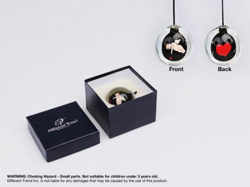 Different Trend 40mm Angel of Love Crystal Mirror Hanger DT-4041