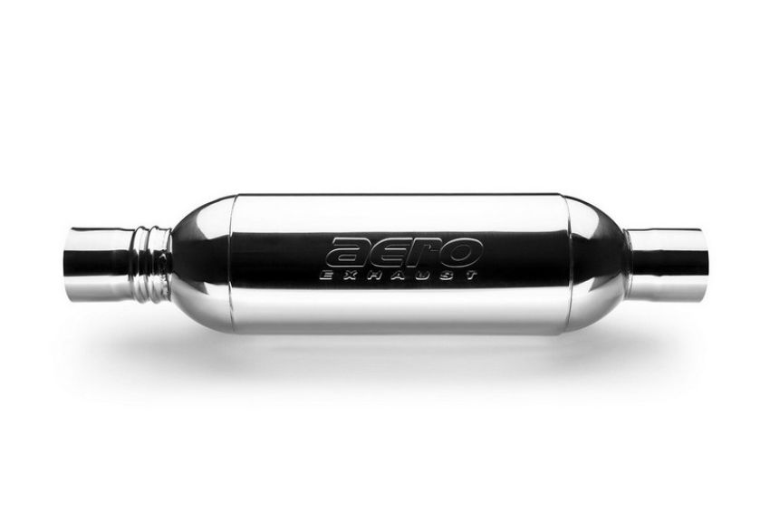 AERO Exhaust AT3030XL AERO Turbine XL Performance Muffler Polished 304 Grade Stainless Steel