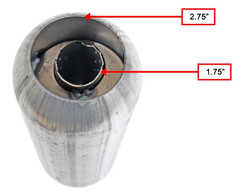 Jones Exhaust ATT12B Turbo Tube Muffler