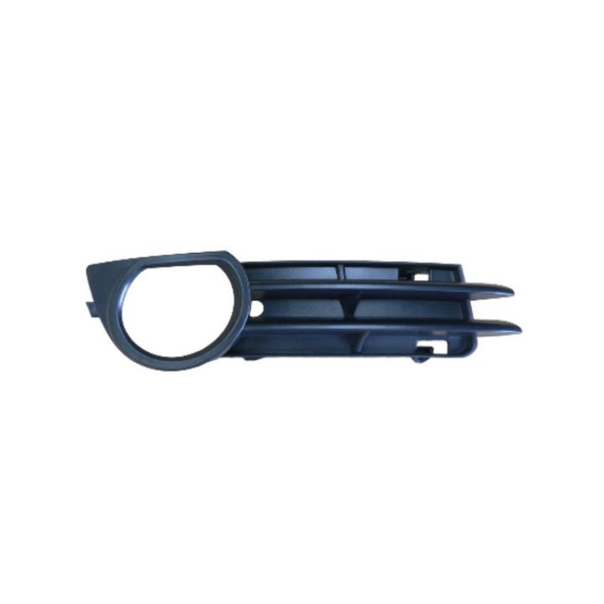 RH FRONT BUMPER INSERT W/O SPORT PKG; W/FOG LAMPS; MATTE BLACK AUDI A3 06-09
