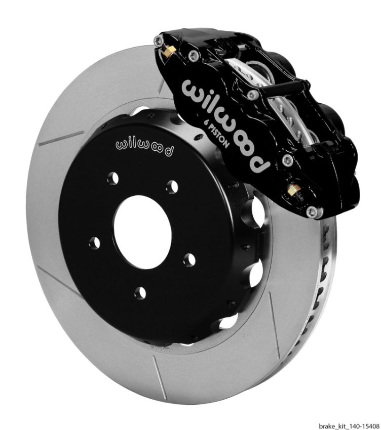 Wilwood 140-15408 Narrow Superlite 6R Dust Seal Front Hub Kit 14.00in w/ Lines 04-06 GTO