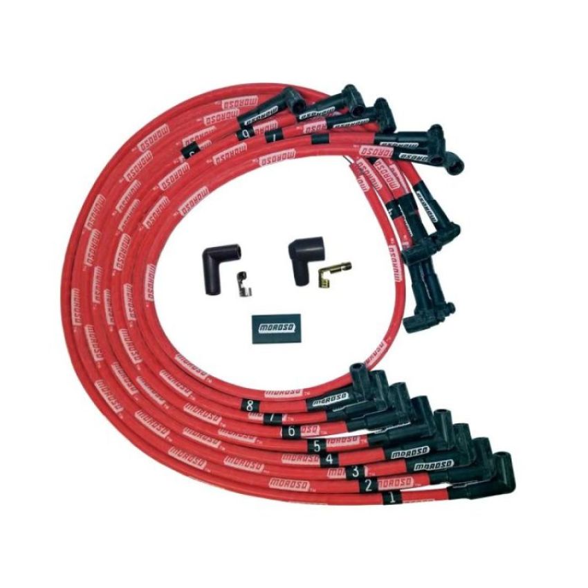 MOROSO MOR52528 Ultra Plug Wire Set SBC Under V/C Red