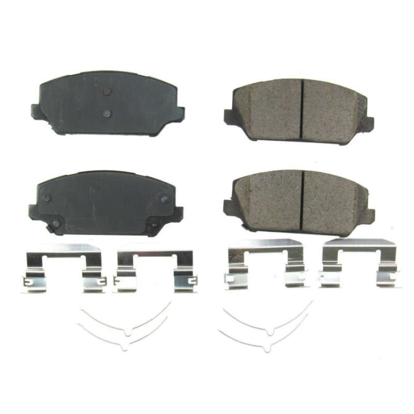 PowerStop 17-2049 PowerStop - Z17 Low-Dust Ceramic Brake Pads with Hardware